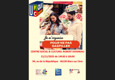 Rendez-vous conso à Biars-sur-Cère Vendredi 21 novembre 2025